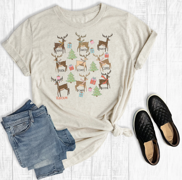 Reindeer Christmas Tee
